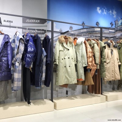 上海原創設計師品牌凱倫詩19冬 品牌女裝走份批發 健凡服飾女裝折扣一手貨源