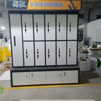 宜賓松下指紋鎖展示柜廠家家用防盜門密碼鎖智能鎖展示柜圓形展示臺