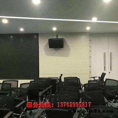 冠音建材槽孔吸音板材料廠學(xué)校防火阻燃槽木吸音板 琴房鼓房槽木吸音板隔音板材料廠