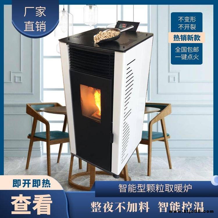 家用室內燃料顆粒壁爐 取暖爐廠家多功能商用大面積采暖爐