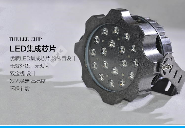 LED泛光燈54W 戶(hù)外led投光燈 18W防水廣告投射燈 24W36W 聚光燈示例圖12
