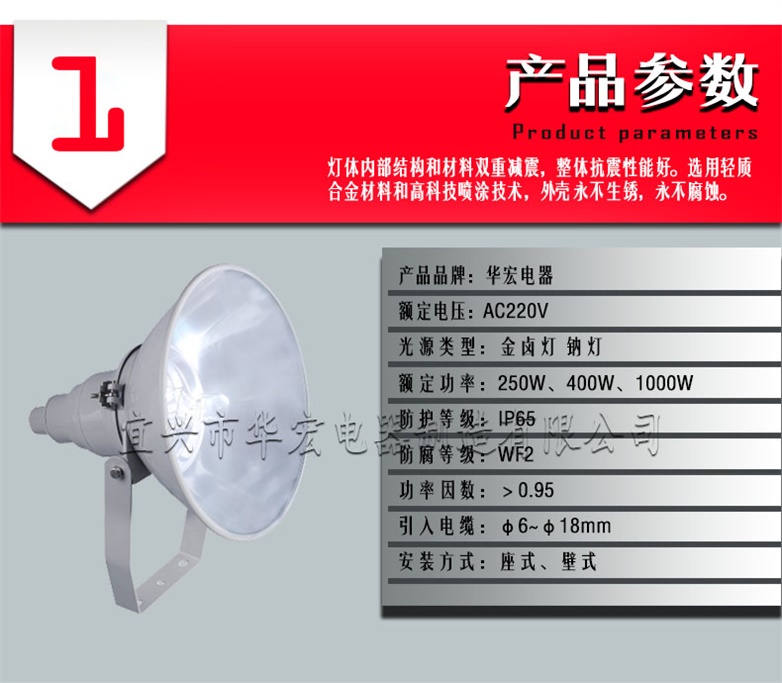 CYGT210/211 防水防塵防震投光燈 超強投光燈 四川廠家批發示例圖2