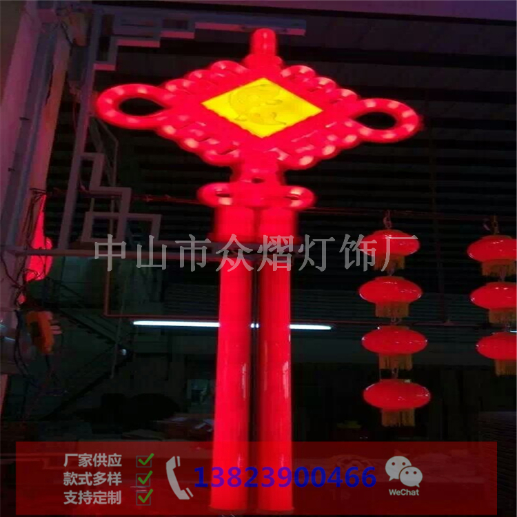 新疆霍城縣園林景觀燈2300*900中國結(jié)zy-2020