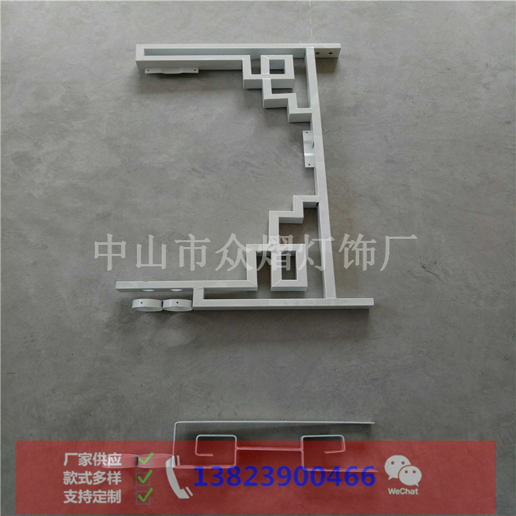 河南義馬廣場景觀燈2米扇形中國結生產廠家