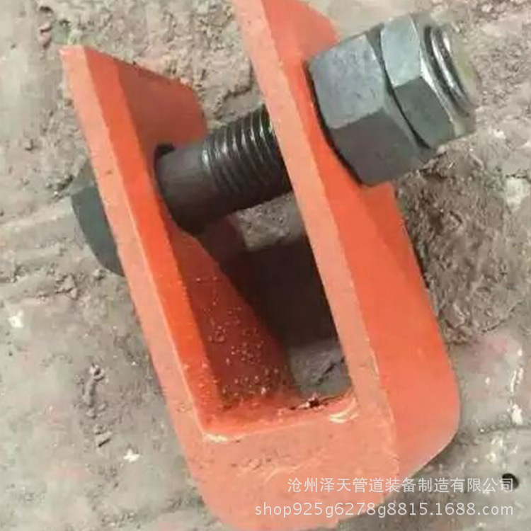 廠家批發L8U形耳子U形吊架 U型管吊承重好管道支吊架連接件示例圖10