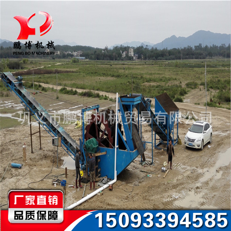 水輪式洗砂機 水洗砂河沙制砂生產(chǎn)線洗沙機 斗輪式清洗設(shè)備示例圖14