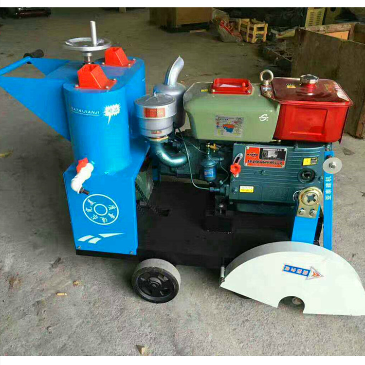 手推式柴油切割機  混凝土路面切割機  電啟動柴油切割機示例圖4