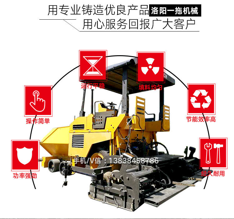廠家直銷混凝土整平機路面攤鋪機混凝土攤鋪機路泰工程機械批發示例圖4