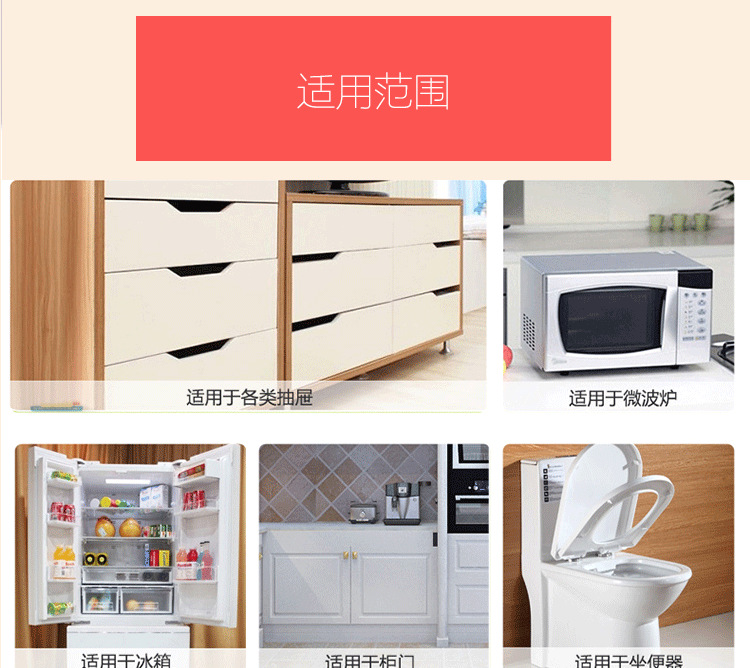 sharecare抽屜鎖兒童安全鎖寶寶防夾手柜子門鎖防開冰箱鎖嬰兒鎖示例圖10