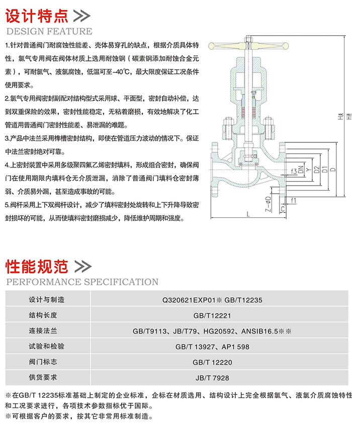 氯、氯專用截止閥 氯專用閥 氯專用閥 波紋管截止閥 閥門一件代發示例圖2