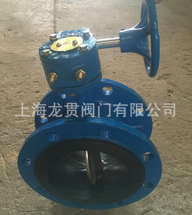 球墨鑄鐵渦輪法蘭蝶閥渦輪蝶閥 D341X手動軟密封渦輪蝶閥示例圖11