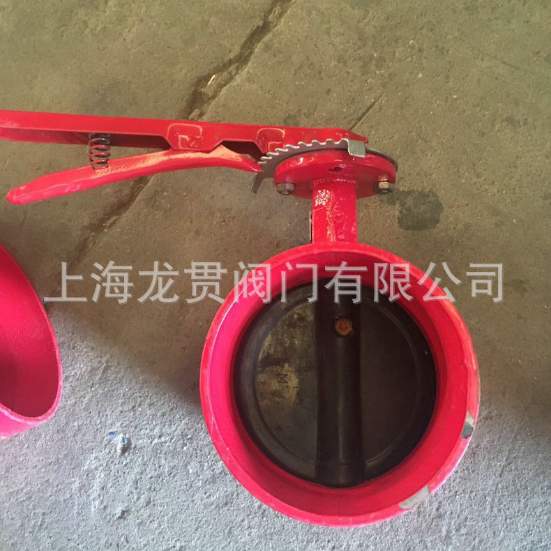 廠家直銷D81X手柄溝槽蝶閥 消防卡箍式 軟密封溝槽信號蝶閥大體示例圖8
