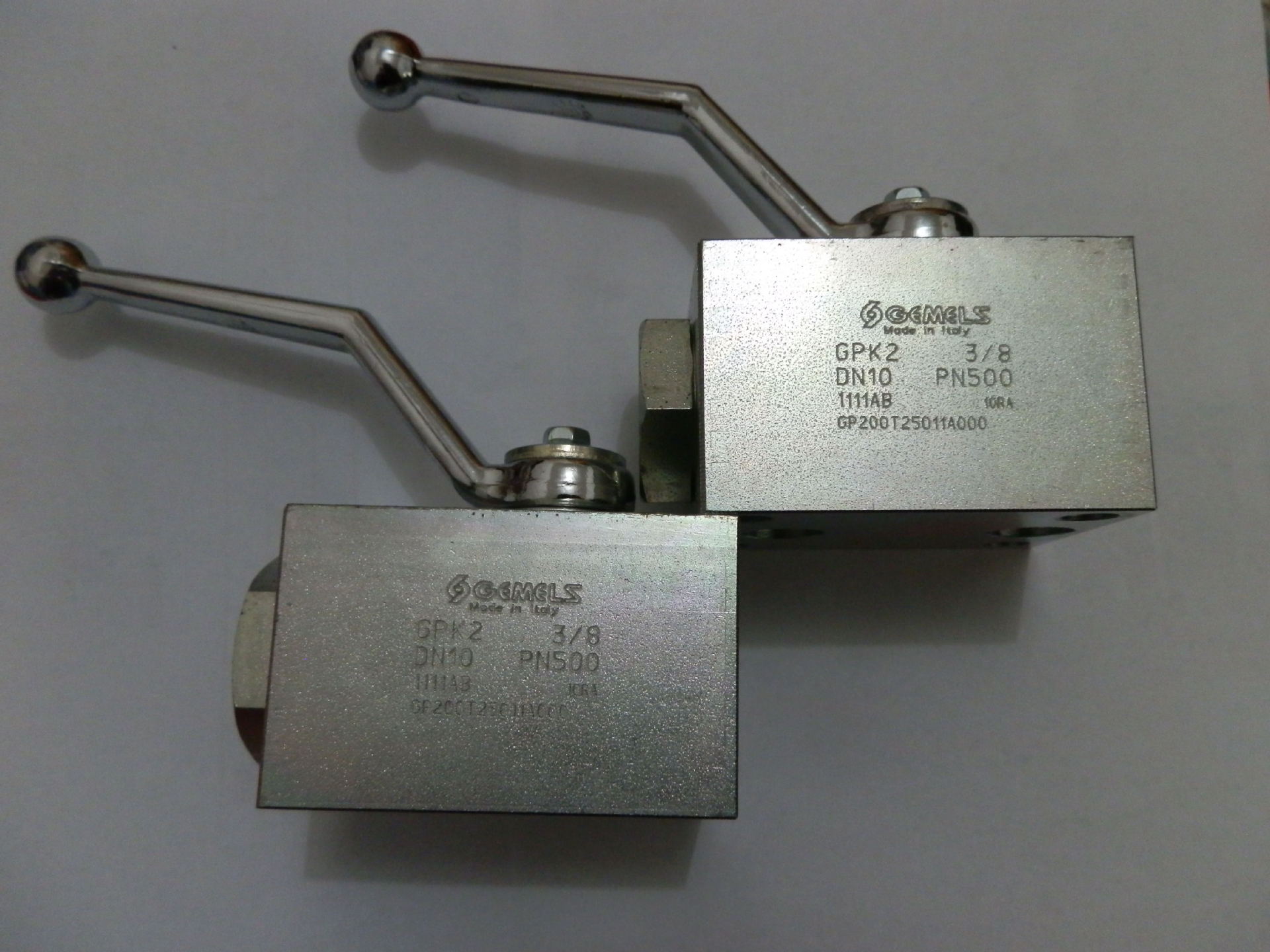 意大利蓋姆斯Gemels高壓球閥GPK2-3/8-DN10-PN500-1111AB示例圖2