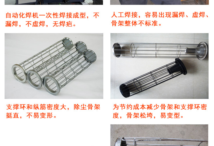 除塵器布袋骨架鍍鋅口底文氏管噴塑有機硅除塵器配件 廠家直銷示例圖5