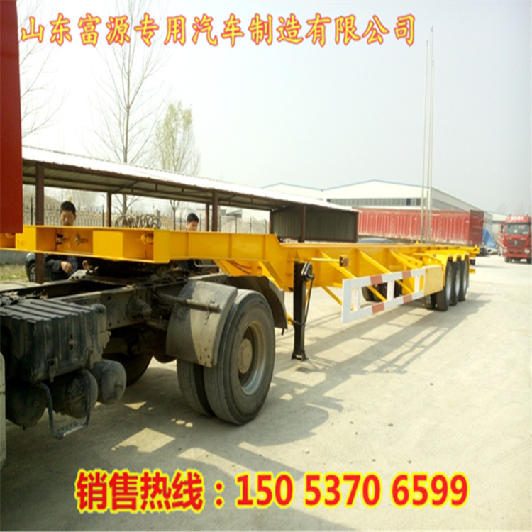 危險品運輸半掛車 框架運輸車 龍骨式集裝箱車盤架子