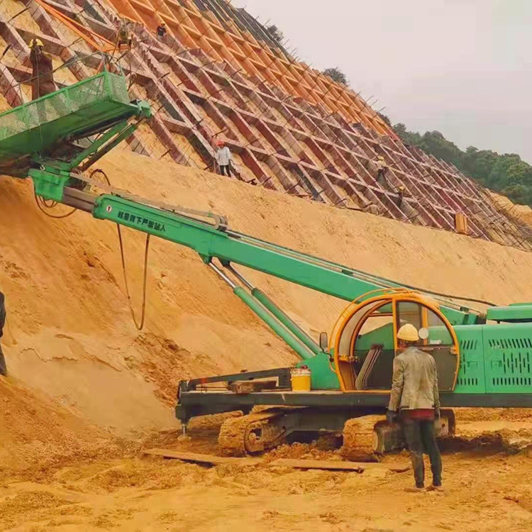 12米山體護坡鉆孔機價格 新款小型履帶液壓旋挖鉆機 翔云 雙馬達支護鉆機 價格美麗