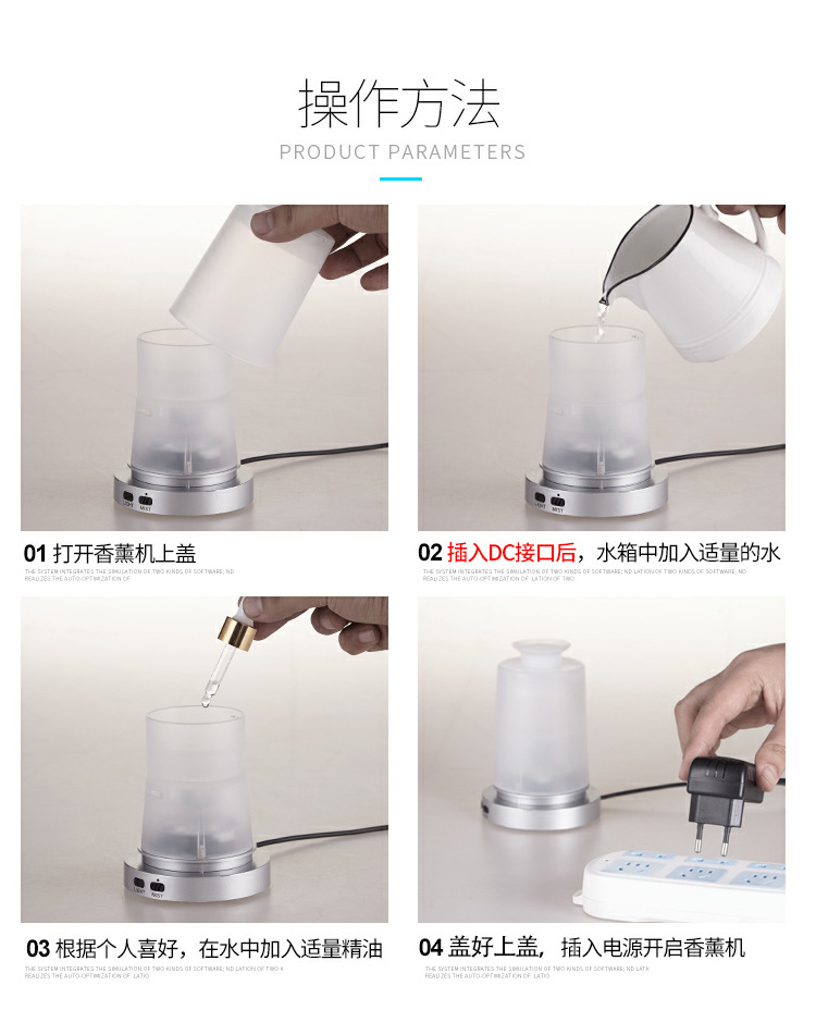 樹脂水墨風(fēng)景畫香薰加濕器 跨境電商專供家用迷你香薰機(jī)工廠私模示例圖28