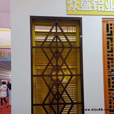 任丘市眾盛金屬生產制作鋁合金格柵 U型百葉窗 焊接格柵
