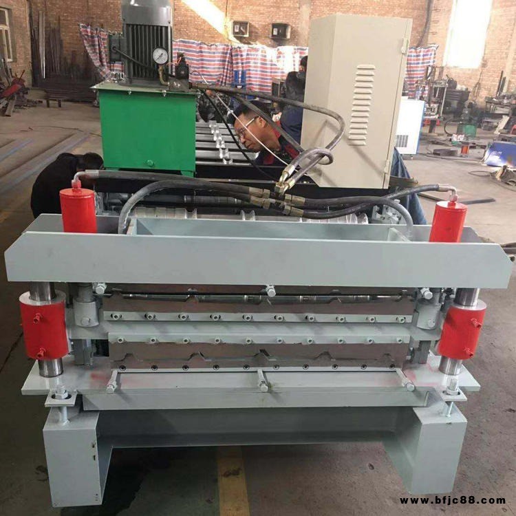 雙層壓瓦機 豪德機械 彩鋼瓦成型設備 840-900雙層壓瓦設備 質優價廉