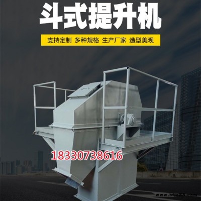 定制斗式提升機 垂直提升板鏈上料機 干粉水泥石灰塊狀皮帶環(huán)鏈斗提機