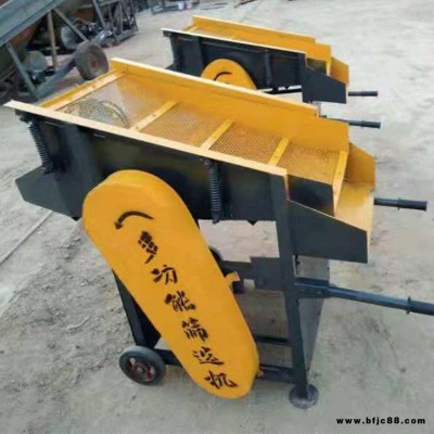 鼎東建筑工地手推小型電動篩沙機(jī) 可篩震動式篩沙機(jī)  震動砂石分離設(shè)備