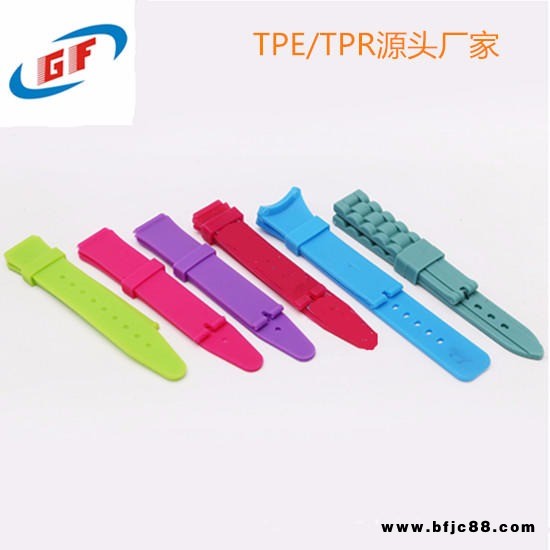 國豐塑業供應擠出TPE材料仿硅膠 tpe包膠料料 注塑TPE制品 軟膠TPE制品 仿硅膠表帶注塑TPE原料制品 廠家直銷