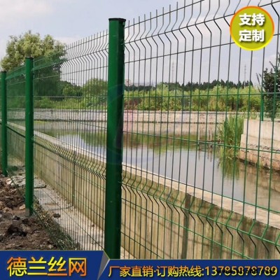桃型柱護欄網 工廠小區桃型柱護欄網 桃型柱圍欄網 德蘭供應