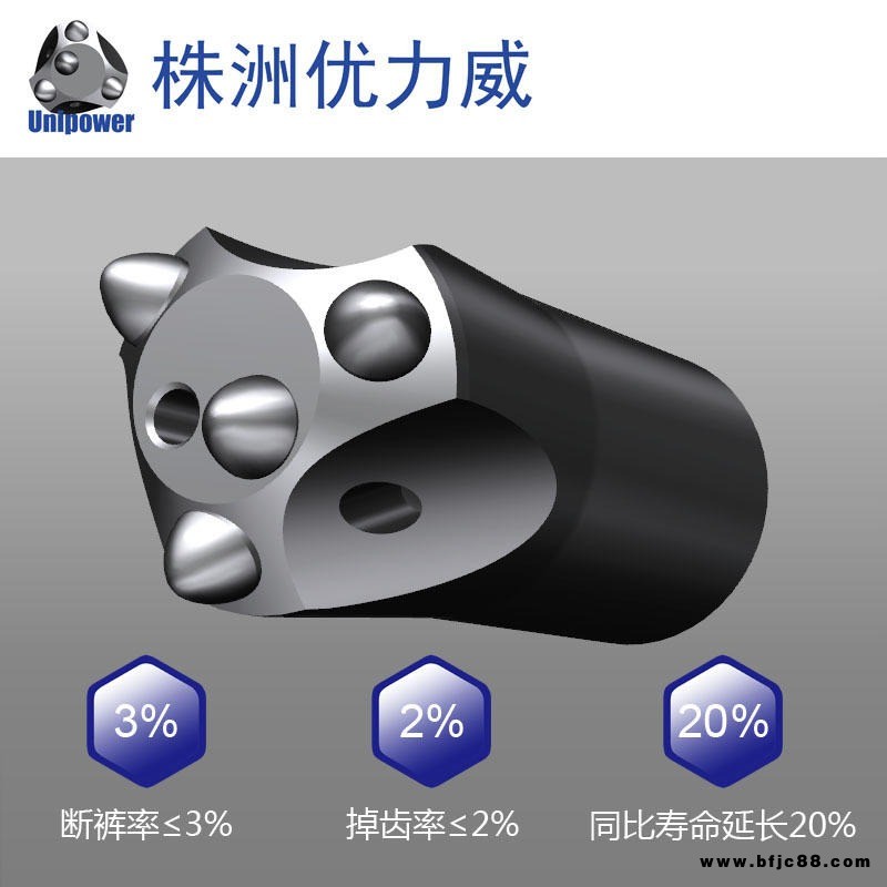 優力威冷壓4齒40硬質合金球齒鉆頭 硬質合金球齒釬頭、柱齒潛孔鉆頭