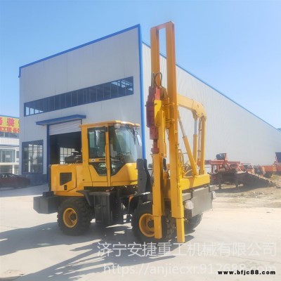 農(nóng)場地基護欄打樁機 圓鋼護欄打樁機 液壓錘圍欄砸樁機 安捷AJ-HL930