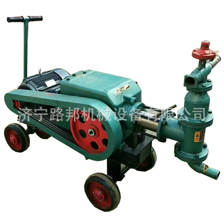 雙缸活塞式注漿泵 水泥漿輸送泵 灰漿噴漿機生產廠家示例圖8