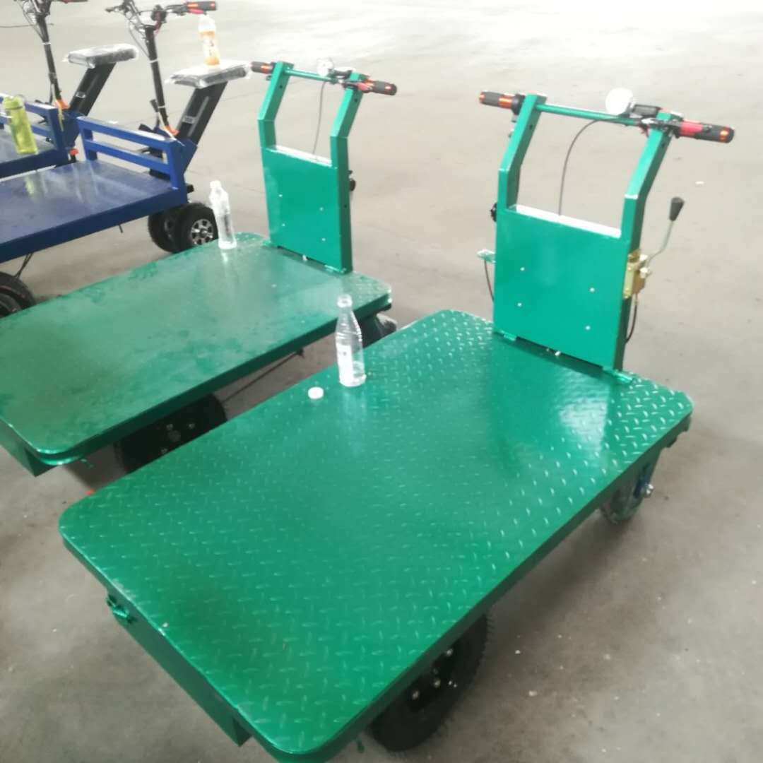 電動平板三輪車電動倒騎手推車可變向式拉磚平板車廠家直銷示例圖9