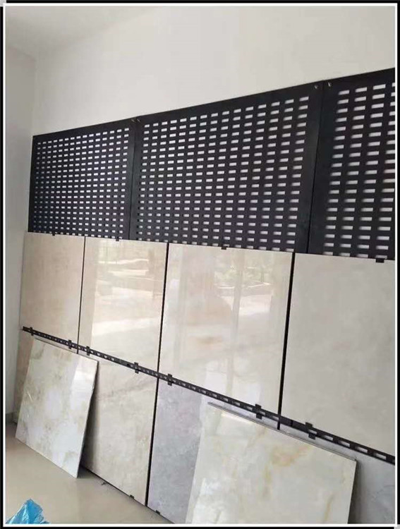 瓷磚掛板黑色 瓷磚展示架瓷磚掛板 黑色烤漆瓷磚掛板