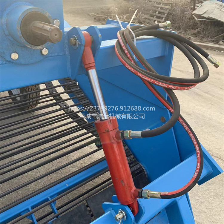 新款80-130馬力拖拉機牽引式農田撿石機，拆遷還耕地磚石塊篩拾一體機，自帶液壓收集框示例圖11