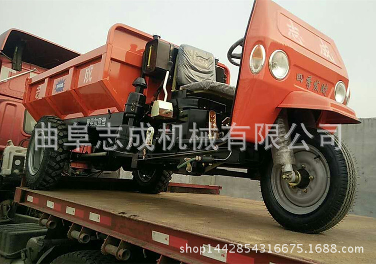 建筑工程機械小型翻斗車18馬力柴油農(nóng)用車多功能砂石運輸車志成示例圖11
