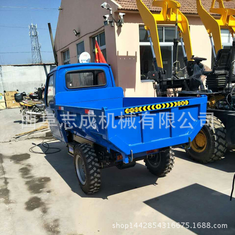 18馬力柴油農用三輪車 2T自卸式工程翻斗車 建筑砂石運輸車 熱銷示例圖9