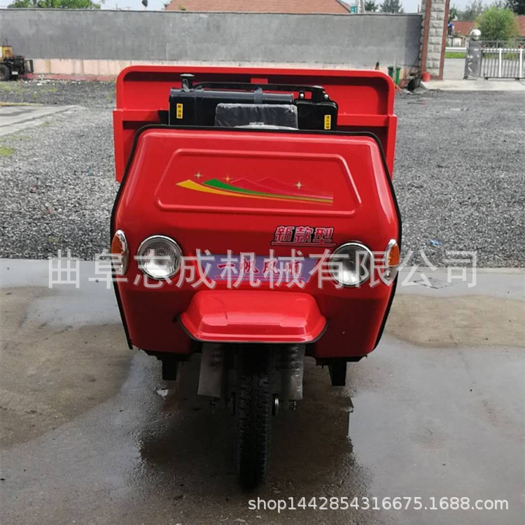 18馬力柴油農用三輪車 2T自卸式工程翻斗車 建筑砂石運輸車 熱銷示例圖4
