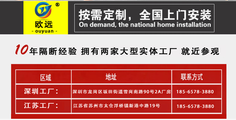 歐遠酒店活動隔斷 可折疊推拉移動屏風隔墻 無地軌可旋轉會議室活動隔斷墻 宴會廳包間推拉隔音墻廠家直銷示例圖2