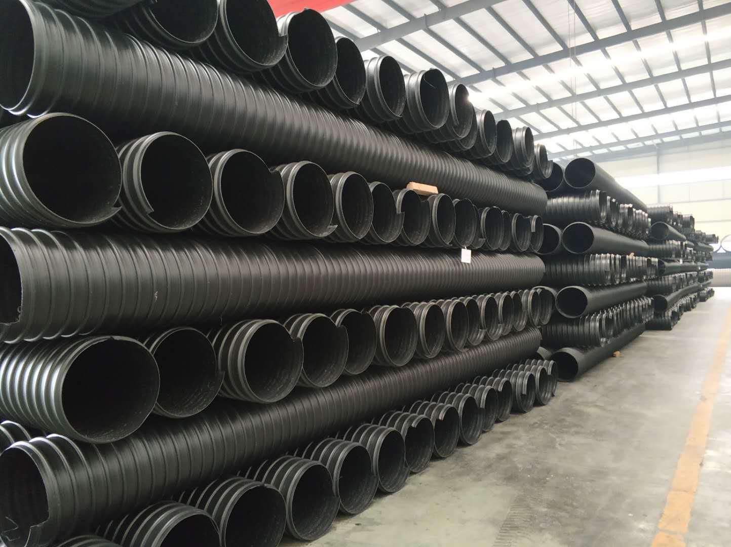 廠家直銷HDPE鋼帶增強(qiáng)螺旋波紋管 四川鋼帶波紋管示例圖3