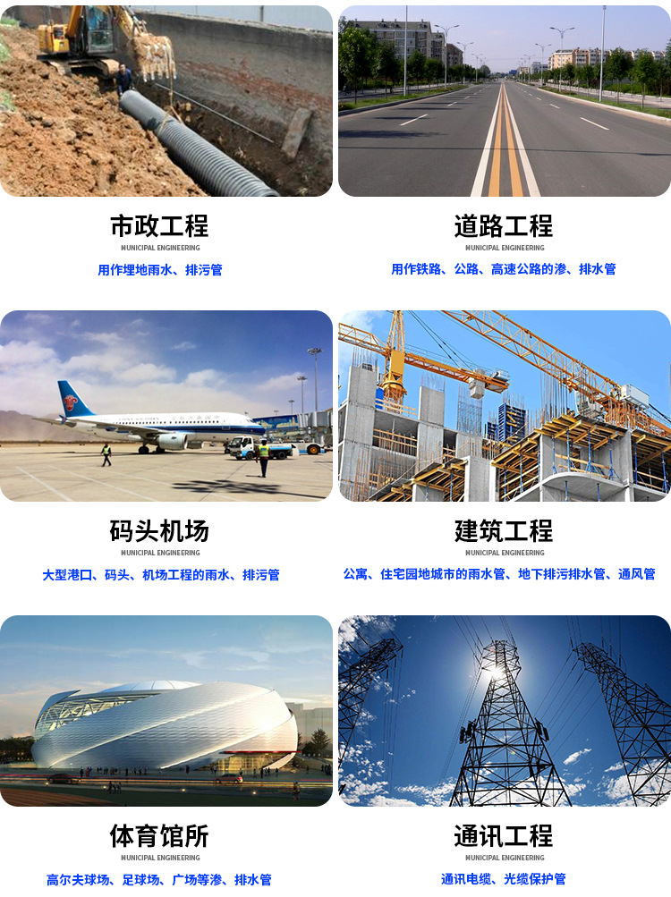 廠家直銷HDPE鋼帶增強(qiáng)螺旋波紋管 四川鋼帶波紋管示例圖14